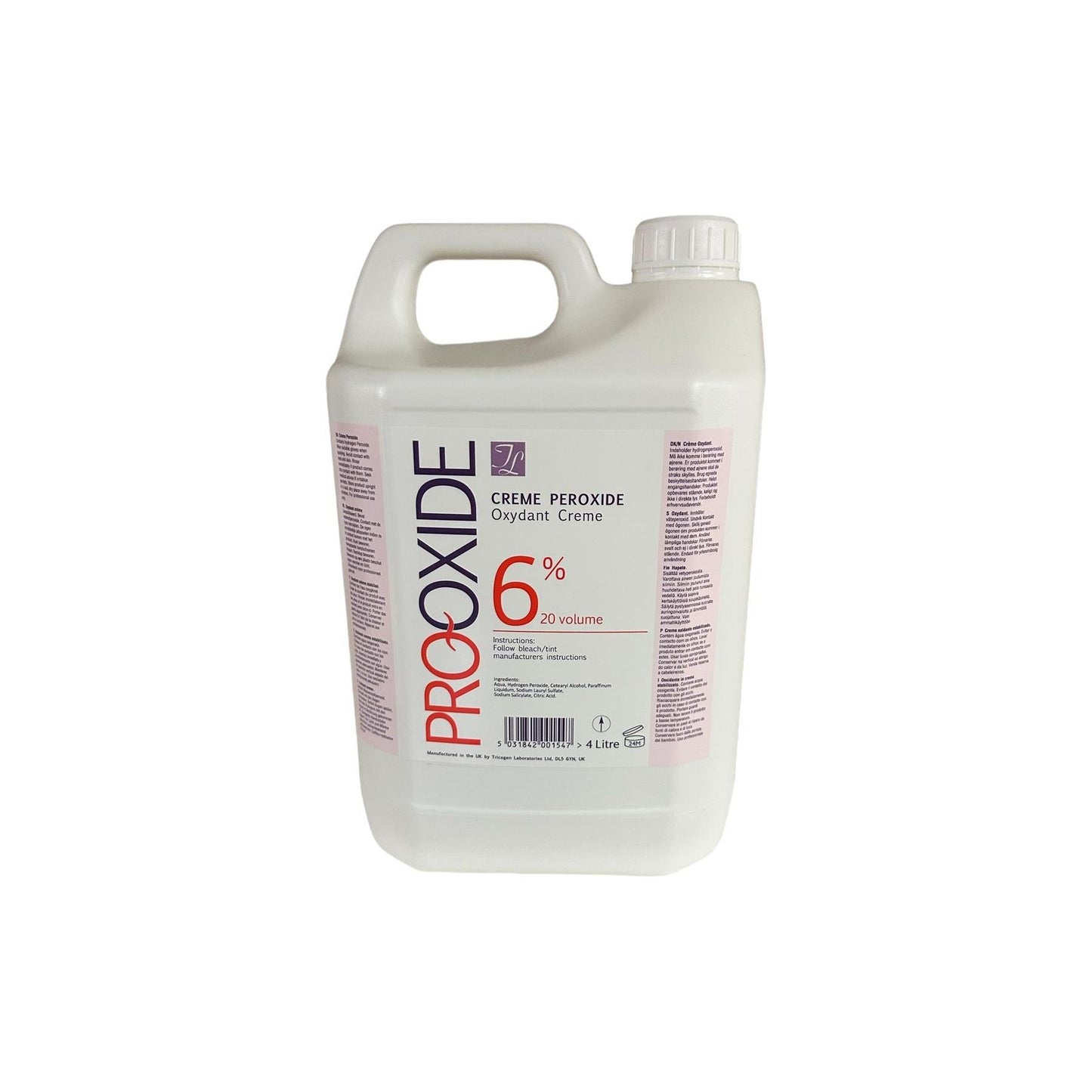 Pro-Oxide 6% Cream Developer 4L