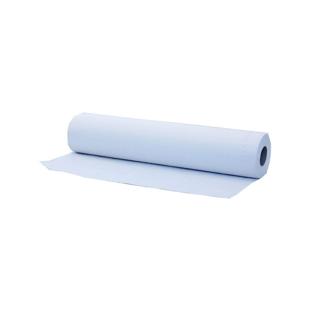 EcoDri - 20" - Premium Embossed Couch Roll - White - Recycled (500mm x 40m)