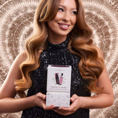 Neal & Wolf PROTECT & SHINE Collection Guard Heat Protection Spray & Velvet Hair Oil Gift Set