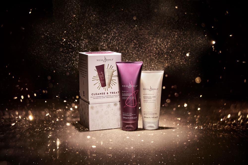 Neal & Wolf CLEANSE & TREAT Collection Daily Shampoo & Harmony Treatment Gift Set
