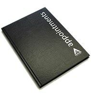 Agenda Appointment Book Black 6 Column