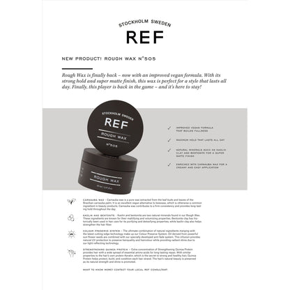 REF Stockholm Rough Wax No.505 85ml