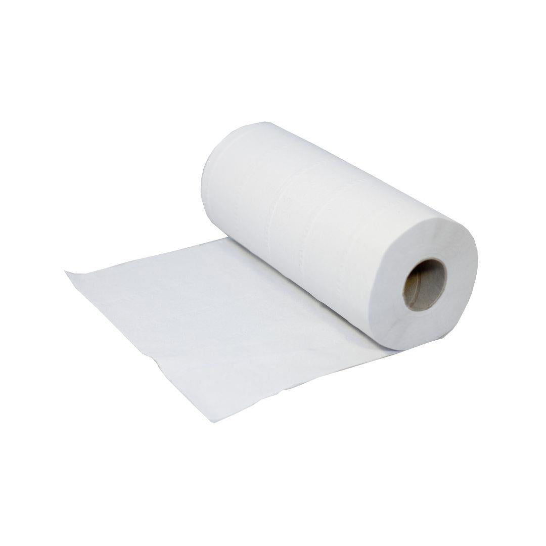 EcoDri - 10" - Premium Embossed Couch Roll - White - Recycled (250mm x 40m)
