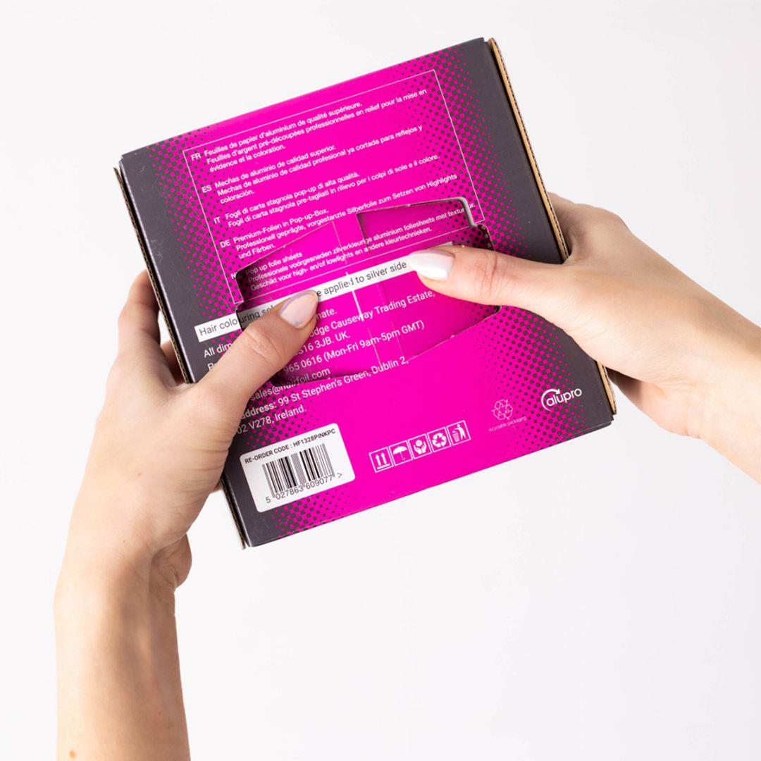 PROCARE EMBOSSED POP UP PINK 130MM X 280MM 500 SHEETS