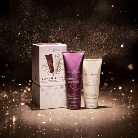 Neal & Wolf CLEANSE & TREAT Collection Daily Shampoo & Harmony Treatment Gift Set