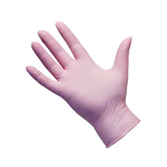 Nitrile Gloves Pink Small 100pcs