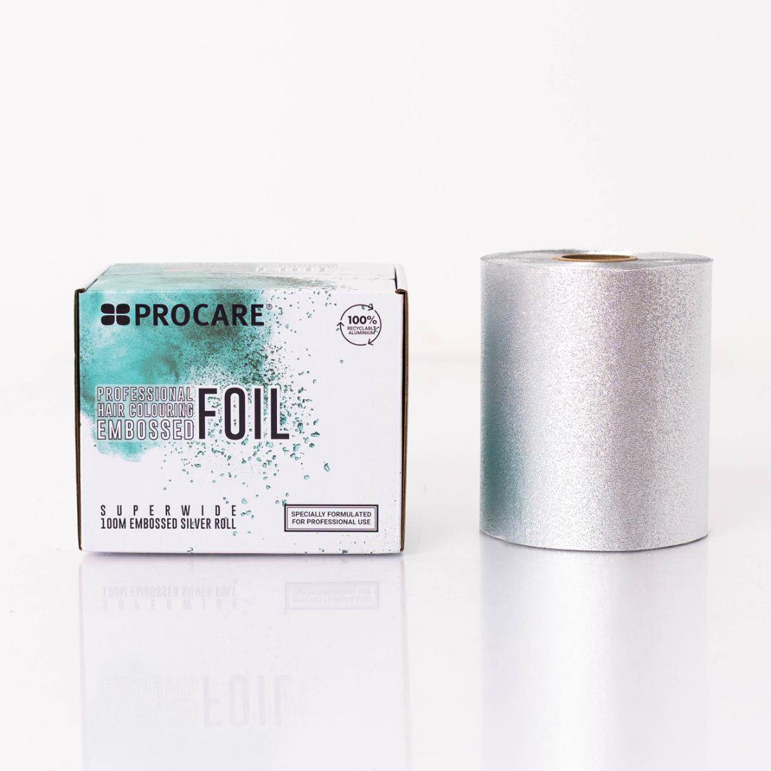 Procare Lite Superwide Embossed Silver Foil 127mm x 100m