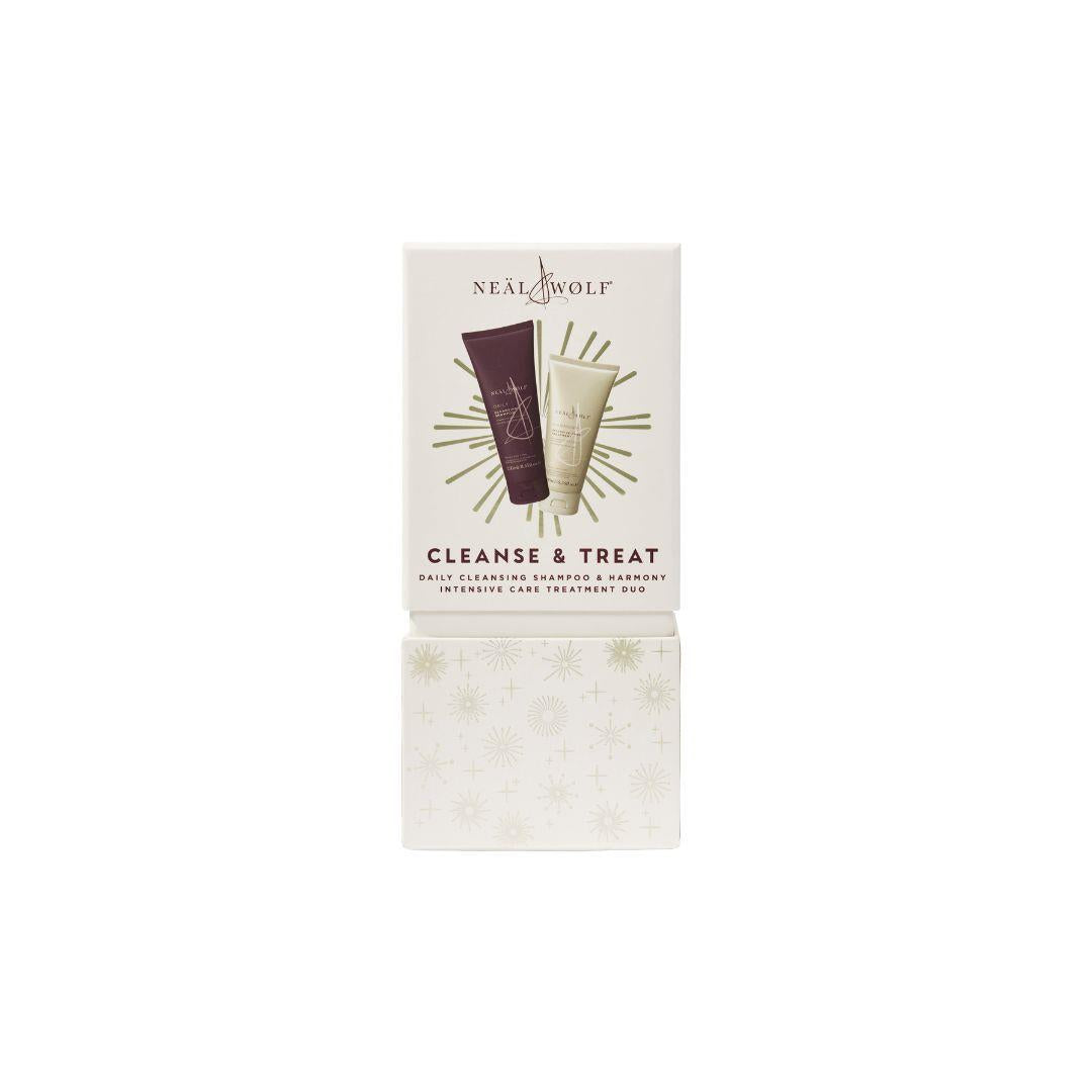 Neal & Wolf CLEANSE & TREAT Collection Daily Shampoo & Harmony Treatment Gift Set