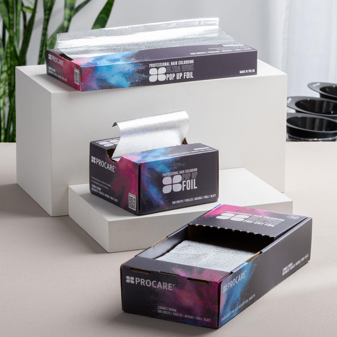 Procare Embossed Silver Ultra Wide Foil Pop Up 270mm x 300mm x (250)