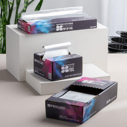 Procare Embossed Silver Ultra Wide Foil Pop Up 270mm x 300mm x (250)