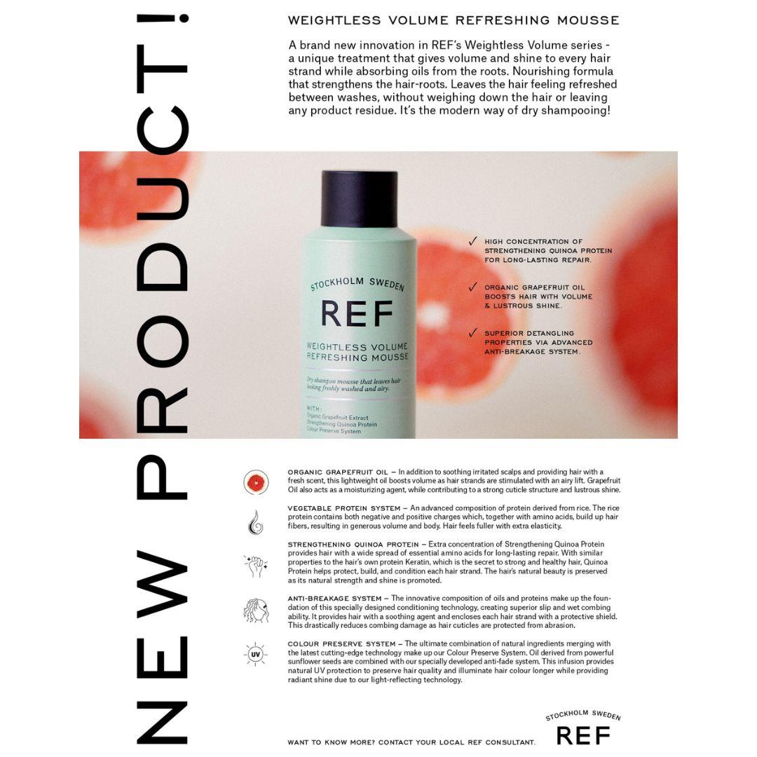 REF Stockholm Weightless Volume Refreshing Mousse 200ml