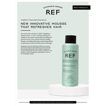REF Stockholm Weightless Volume Refreshing Mousse 200ml