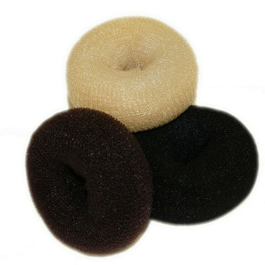 Hairtools Bun Ring Brown Large 12cm