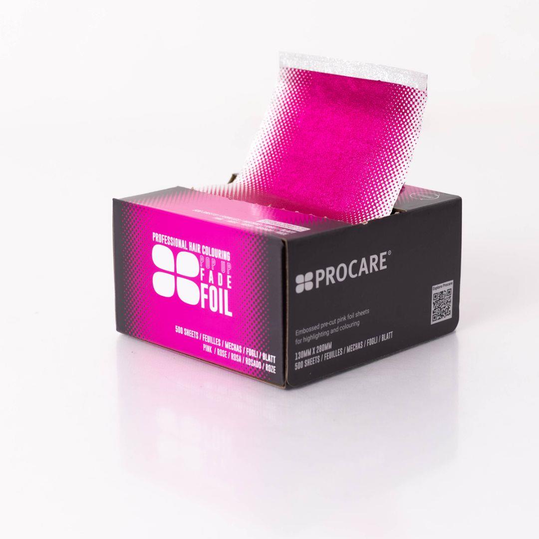 PROCARE EMBOSSED POP UP PINK 130MM X 280MM 500 SHEETS