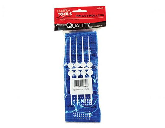 Hairtools Pin Cut Rollers Blue pk7