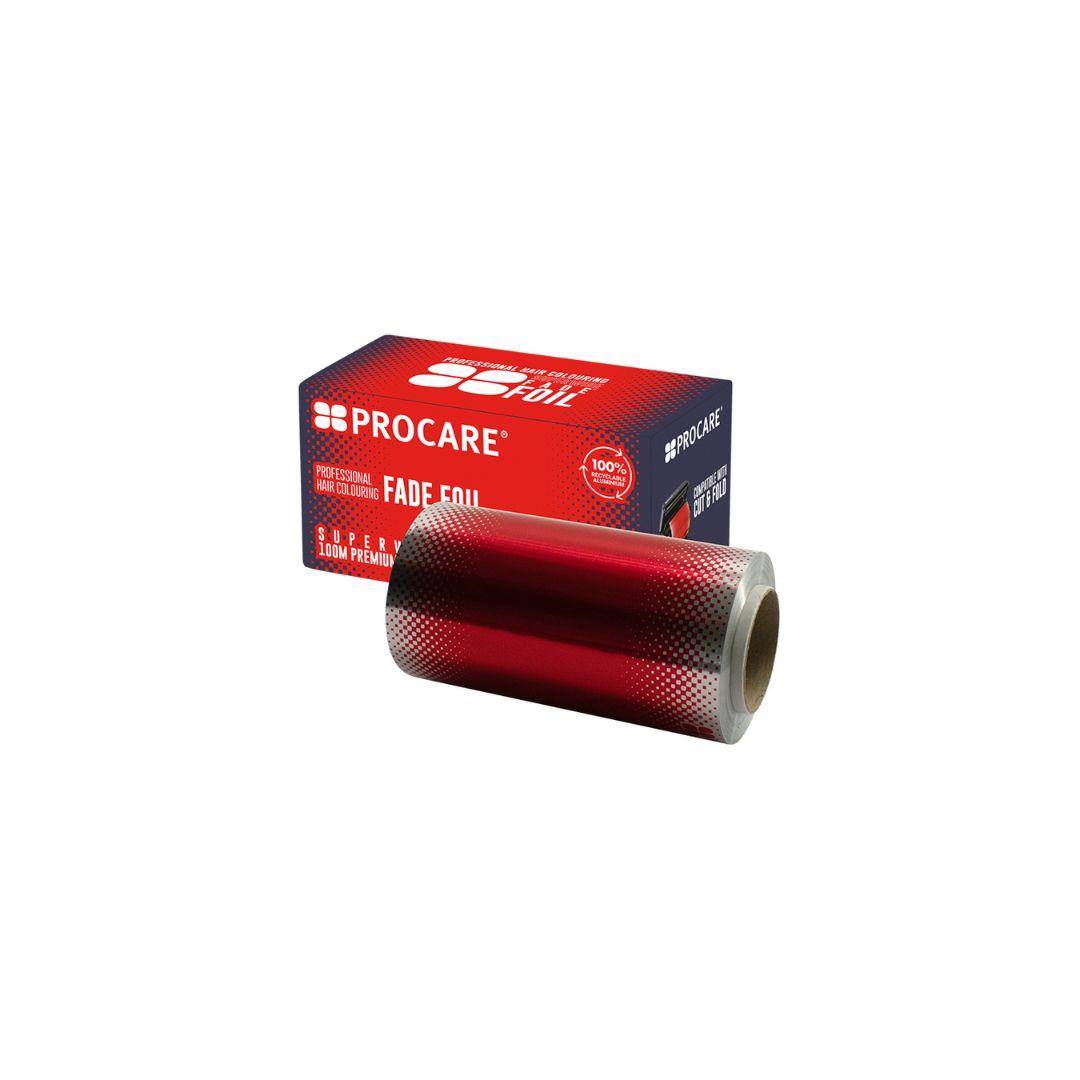 Procare Super Wide Red Fade Foil Roll 120mm x 100m